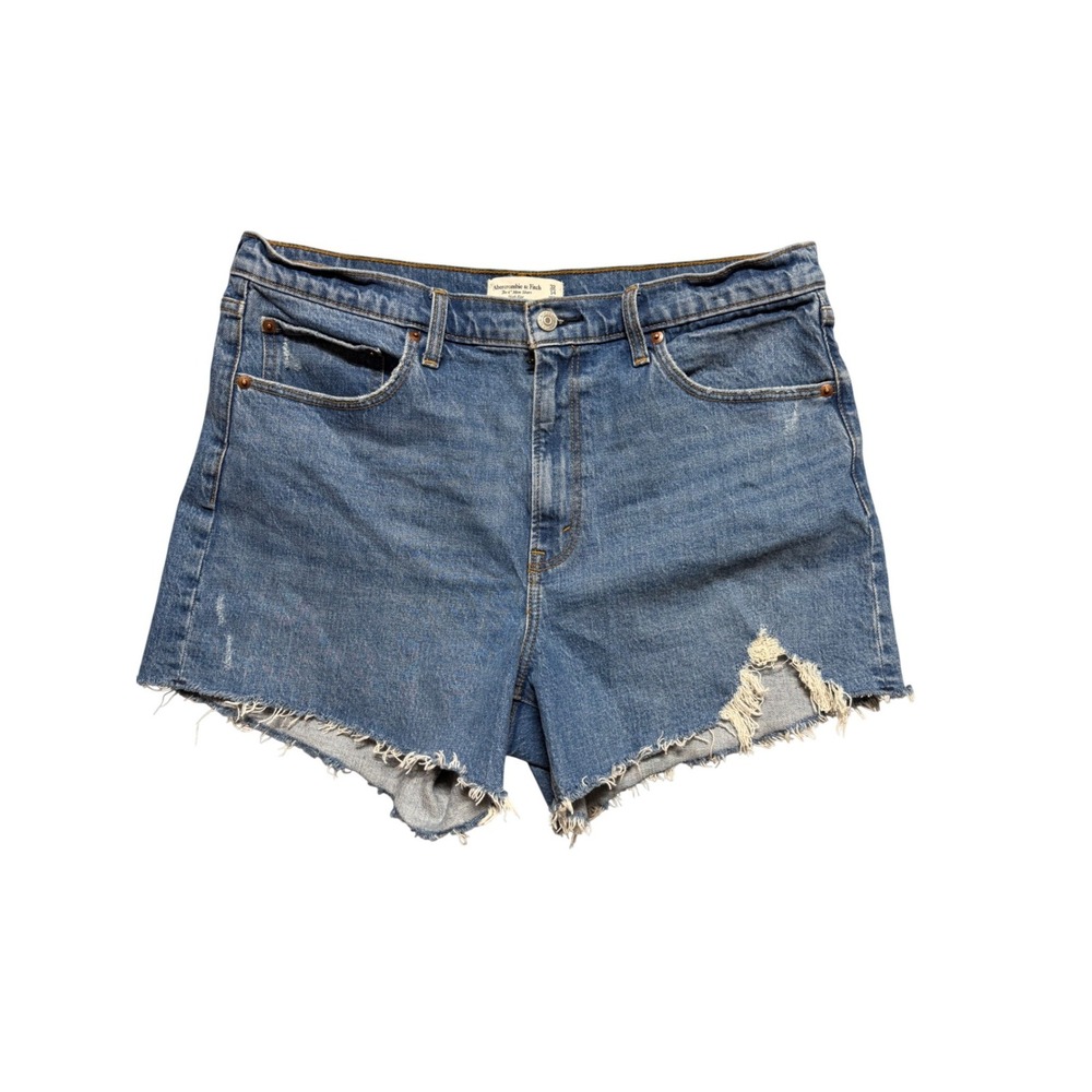 Abercrombie & Fitch High Rise 4 Inch Mom Shorts Medium  32 /14
